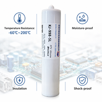 KEJIA KJ-998-5L Mastic silicone RTV transparent, étanche et isolant pour l'électronique, les fibres et les vêtements