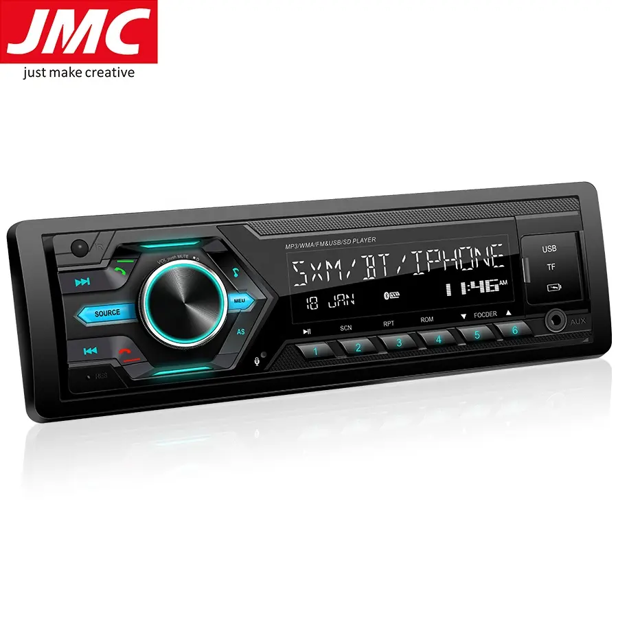 Multifunction stereo music playing car audio mp3 player with bt 12v car aux car mp3 player
