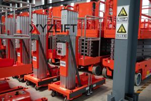 XYZLIFT-10m 200kg nhôm đơn đôi mast di động thủy lực người đàn ông Nâng Nền tảng nâng cột dọc - Product Image 4