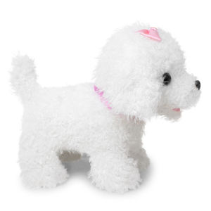 2024 Valentinstagsgeschenk elektrisches Plüsch-Haustier-Spielzeug mit gehendem Wiggingschwanz weißes Haustier-Welpen-Spielzeug für Mädchen Tierspielzeug - Product Image 2