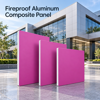 Panneau composite en aluminium ignifuge 4 mm, panneau ACM en cuivre brossé pour panneaux de réception d'hôtel