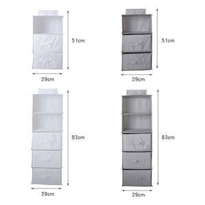 Bolsa de Almacenamiento Colgante de Tela Oxford Multicapa, Colgador de Tela Lavable para Armario, Organizador de Ropa y Calcetines para Sala de Estar - Product Image 1