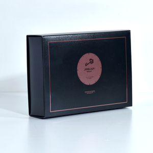 Boîte cadeau de bijoux en carton avec logo personnalisé Boîte de <span class=keywords><strong>dessin</strong></span> de collier Boîte de papier à tiroir coulissant avec mousse noire pour l'emballage de bijoux - Product Image 3