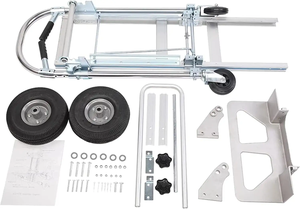 Chariot pliant Hanak R14 avec roues à frein en caoutchouc, chariot à main <span class=keywords><strong>convertible</strong></span>, capacité de 440 lb, chariot à main en aluminium, chariot 3 en 1 - Product Image 6