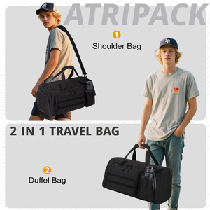 Bolsa Deportiva Táctica <span class=keywords><strong>de</strong></span> Viaje/Gimnasio/Despliegue con Compartimento Impermeable para Zapatos + Bolsillo para Ropa Mojada, Bolsa <span class=keywords><strong>de</strong></span> Lona Grande para Deportes - Product Image 6