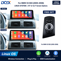 12.3 pouces voiture vidéo lecteur Dvd système Linux sans fil Carplay AUTO pour BMW X3 E83 2005 2007 2008 GPS voiture multimédia Gps Navi Audio