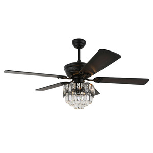Wholesale Price Metal Blade Fan <b>Chandelier</b> Modern Design LED Remote Control <b>5</b>-Speed Decorative Restaurant Home Fan with <b>Light</b> - Product Image 1