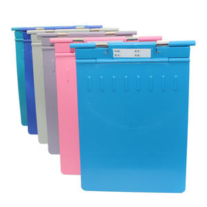 Carpeta de historias clínicas ABS A4 de plástico grueso y resistente con soporte para almacenamiento de archivos de enfermeras de hospital, color rosa - Product Image 2