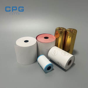 Rouleau de papier thermique direct d'usine, papier de reçu de carte de crédit, 57 mm, 80 mm, pour la vente au détail, les supermarchés et les dépanneurs - Product Image 1