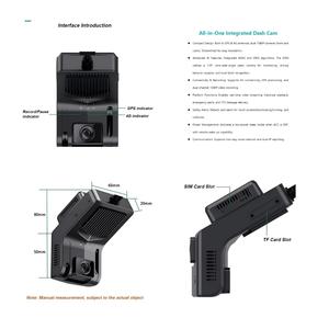 Caméra de tableau de bord de voiture Daovay DUAL LENS 1080p avant et arrière avec GPS WiFi 4G Vision nocturne WDR Enregistrement en boucle Verrouillage d'urgence - Product Image 4