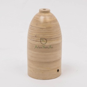 Unique design hand made wooden lamp base bamboo table lamp base lamp holder from Vietnam supplier