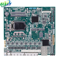 Carte mère H110 8*RJ45 LAN avec 2*DDR4 32 Go de RAM 512 Go M.2 Kaby Lake Skylake 6ème 7ème génération ATX PSU 8LAN 2SFP Intel I210-AT