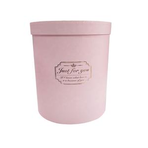 Boîte d'emballage en carton kraft de haute qualité avec estampage dorée en forme de fleur de bonbon, boîte cadeau cylindrique ronde faite à la main pour mariage avec ruban - Product Image 5