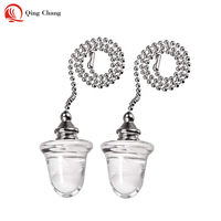Nouveau Gland Conçu Avec Motif Givré À L'intérieur Du Verre Chaîne de Traction Pour Logement Lampe Chaîne De Traction/Exposition Lustre Installer