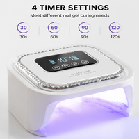 Lampe de séchage professionnelle pour manucure SUN 19F, lampe UV LED pour ongles avec double source lumineuse, sécheuse de vernis gel pour usage domestique