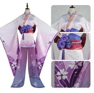 Ecowalson <span class=keywords><strong>Genshin</strong></span> <span class=keywords><strong>Impact</strong></span> Raiden Makoto Baal Cosplay Costume Adulte Carnaval Uniforme Perruque Anime Halloween Mascarade Raiden - Product Image 2