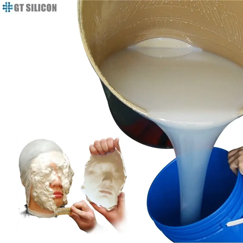 1:1 Factory Food Grade Platinum Cure Vloeibare Siliconen Rubber Voor Realistische Menselijke Huid Siliconen Masker