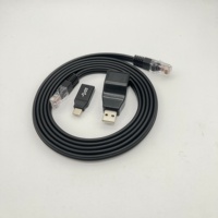 Adaptador de Serie 2 en 1 RS232, 1,8 m, usb a rj45, para interruptores de enrutadores y servidores