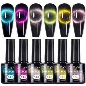 RISYAL Nuovo Smalto Gel Effetto Occhio di Gatto per Nail Art, Gel Colorato Black Hole, Confezione Singola Modello RL2315, Esclusiva Transfrontaliera per Vendita all'Ingrosso - Product Image 5