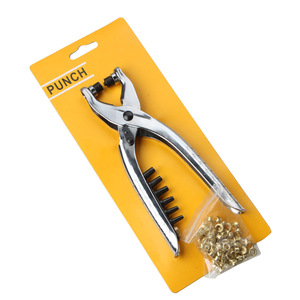 Multi-function Interchangeable Head Punch Riveter - Grommet <strong>Eyelet</strong> Setting <strong>Tool</strong> <strong>for</strong> Shoe Manufacturer Leather Cloth Metal - Product Image 1