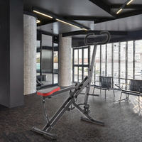 Star Fitness, 4 bandas de resistencia ajustables, máquina de remo y paseo, ejercicio en casa, sentadillas y entrenamiento básico, estación multifunción