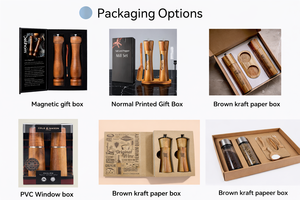 Juego <span class=keywords><strong>de</strong></span> Molinillos <span class=keywords><strong>de</strong></span> Sal y <span class=keywords><strong>Pimienta</strong></span> Manuales <span class=keywords><strong>de</strong></span> Madera Maciza, Recargables, con Núcleos <span class=keywords><strong>de</strong></span> Cerámica/Acero, Ajustables, <span class=keywords><strong>Molinillo</strong></span> <span class=keywords><strong>de</strong></span> Sal Gruesa Vertical Negro - Product Image 6