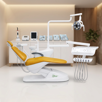 Fauteuil dentaire de chirurgie dentaire Foshan avec crachoir en céramique, fauteuil de traitement dentaire ergonomique pour clinique dentaire