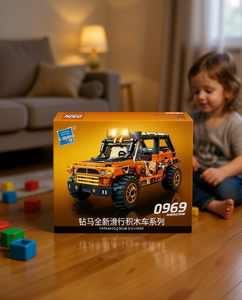 Nzco 0969 Juego de Bloques de Construcción de Vehículo Todoterreno de Fricción para Niños de 8 a 13 Años, Coche de Juguete de Plástico Unisex - Product Image 2