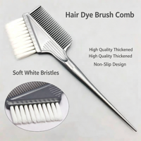 Brosse à colorer les cheveux professionnelle en plastique avec manche en queue de rat, outil portable pour coloration et mèches en salon, logo personnalisé