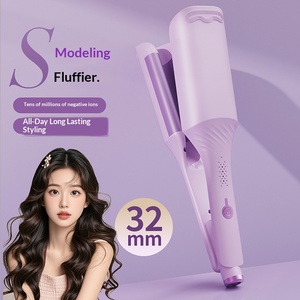 เครื่องม้วนผมเซรามิกขนาด 32 มม. เครื่องมือจัดแต่งทรง<span class=keywords><strong>ผม</strong></span>ไฟฟ้าสำหรับผมยาว/<span class=keywords><strong>ผม</strong></span>สั้น เครื่องม้วนผมพกพาสำหรับใช้ในบ้าน - Product Image 2