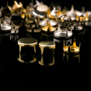 Hebillas de Uña Redondas de Cabeza Plana, Recubiertas de Cobre, Duraderas, para Zapatos, Jeans y Accesorios de Ferretería - Product Image 4