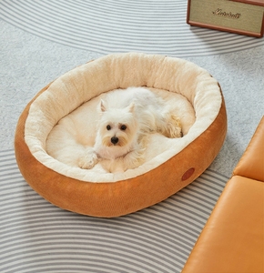 겨울용 따뜻한 강아지 & 고양이 집, 고정형 세탁 가능 애완동물 침대, 높이 증가, 두꺼운 담요 천 - Product Image 6
