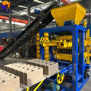 Machine à blocs de béton lourds WJ 4-26 + ligne entièrement automatique de qualité industrielle, machine à fabriquer des blocs de béton permettant d'économiser 80% de main-d'œuvre - Product Image 1