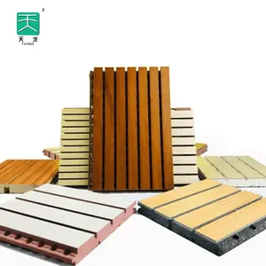 Tiange isolamento acustico sistema materiale fonoassorbente altre tavole legno legno acustica MDF pannelli del soffitto per parete