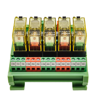 Module de relais miniature scellé à bornes à vis Shimaide RJ1S-C-D24 5 canaux 12A, carte amplificateur d'isolement PLC 24V DC pour rail DIN