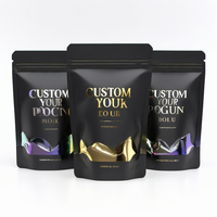Sachets personnalisés en aluminium de 250g, 500g, 1kg, refermables avec fermeture éclair, à fond plat, pour biscuits, marque privée