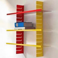 Étagères murales flottantes en métal réglables en gros, présentoir de rangement coloré à 3 niveaux pour la maison et le commerce