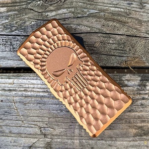 Couteau utilitaire automatique UK-1745 Drawell Fatboy Skully en alliage d'aluminium avec 5 lames supplémentaires, couteau OTF Punisher Skull - Product Image 3