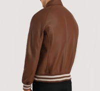 Veste d'hiver universitaire personnalisée en gros, de haute qualité, respirante, style baseball, avec logo frontal pour hommes