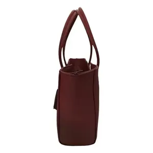 Borsa tote Fana Lorena Chedrn in vera pelle di vacchetta con chiusura aperta con nappina per uso quotidiano in tutte le stagioni - Product Image 4