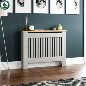 Couvercle de <span class=keywords><strong>radiateur</strong></span> de cuisine moderne, <span class=keywords><strong>grille</strong></span> grise, pour meuble en bois avec étagère en bois <span class=keywords><strong>MDF</strong></span> - Product Image 3