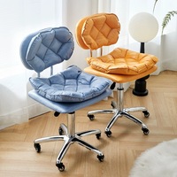Chaise de technicien en manucure moderne et tendance Table de salon avec dossier réglable Tabouret de beauté rotatif pour bureau, bar ou salon