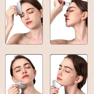 Herramienta de Masaje Facial GuaSha de Acero Inoxidable, para Lifting Facial, Antiarrugas, Reafirmante de Piel, Anticelulitis y Refrescante - Product Image 3