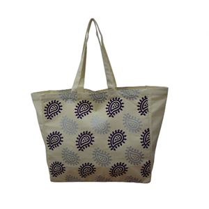 Classic Custom Logo <b>Canvas</b> Tote <b>Bag</b> for Women-<b>Large</b> (>50cm) Supermarket Shopping Handled <b>Bag</b> | Bulk Packed Promotion Print <b>Bag</b> - Product Image 2