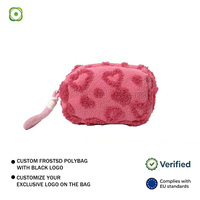 Trousse de Toilette et Cosmétiques Pliable, Portable, Écologique, Tendance, avec Fermeture Éclair, Pochette Moelleuse, Dragonne, Durable, Grande Capacité pour Voyage