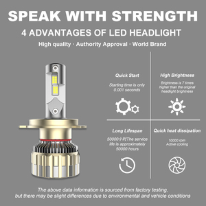 Lampadine LED F12 Extreme Bright H11 per Fari Auto 130W 13000LM Compatibili Canbus, Kit Sostituzione H1 H7 6500K Bianco Freddo per Toyota <span class=keywords><strong>Honda</strong></span> - Product Image 4
