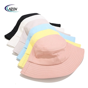 Sombrero de Pescador Personalizado con Logotipo, 20 Colores Disponibles, de Algodón Puro para Exteriores, Protección Solar, Primavera/Verano - Product Image 1