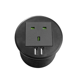 UK Plug 13A Wall Embedded Socket Panel, Hidden Wall 220V Electrical Socket, Invisible Wall Socket for sale