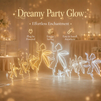 Lumières LED décoratives en fer forgé motif ange, durables, pour mariages et événements, blanches/dorées, à suspendre - Vente chaude
