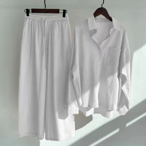 <span class=keywords><strong>Set</strong></span> da <span class=keywords><strong>donna</strong></span> in cotone e <span class=keywords><strong>lino</strong></span> nuovo <span class=keywords><strong>Set</strong></span> da <span class=keywords><strong>donna</strong></span> in <span class=keywords><strong>lino</strong></span> oversize di alta qualità da <span class=keywords><strong>donna</strong></span> - Product Image 6